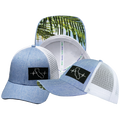 California - 6 Panel - Shallow Fit - Blue / White - Trucker Mesh (Unisex)
