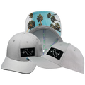 California - 6 Panel - AirMesh - Athletic Fit - Gray - Fabric Back (Unisex)