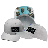 California - 6 Panel - AirMesh - Athletic Fit - Gray - Fabric Back (Unisex)