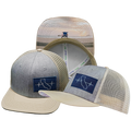 California - 6 Panel - Cream / Gray - Trucker Mesh (Unisex)
