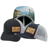 California - 6 Panel - Charcoal / Gray - Trucker Mesh (Unisex)