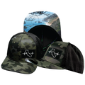California - 6 Panel - Green Camo / Black - Jersey Mesh (Unisex)