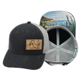 California - 6 Panel - Charcoal / Gray (Unisex)