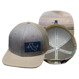 California - 6 Panel - Cream / Gray (Unisex)