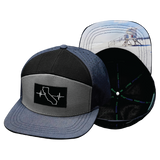 California - 7 Panel - Navy / Gray / Black (Unisex)