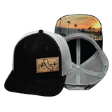 California - 6 Panel - Suede - Black / Gray (Unisex)