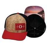 Oceanside "Oside" - 6 Panel - Cork - Red / Black - Fabric Back (Unisex)