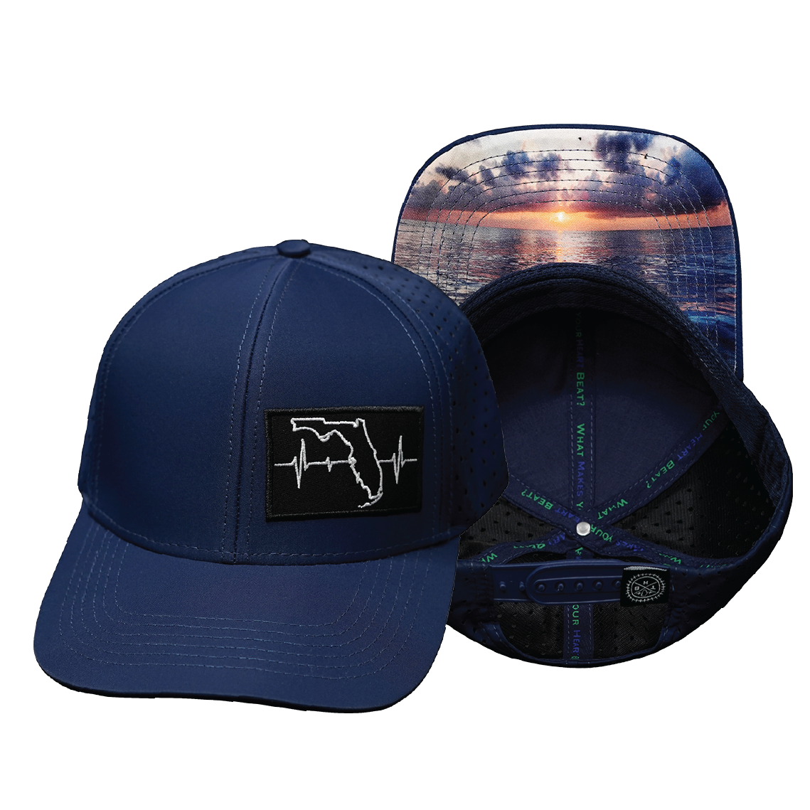 Florida - 6 Panel - Dark Blue - Laser Mesh (Unisex)