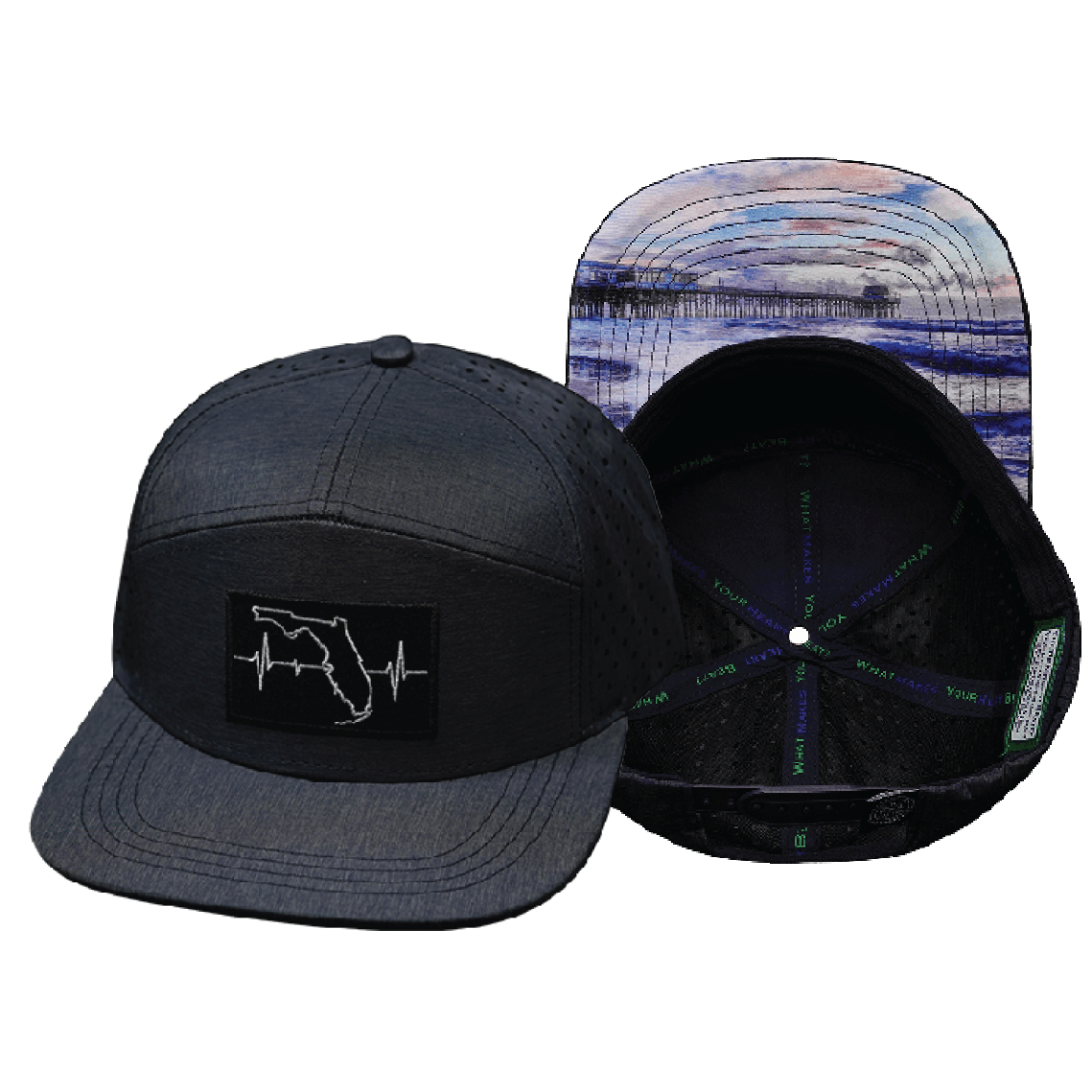 Florida - 7 Panel - Ocean Blue - Cocoa Beach Edition (Unisex)