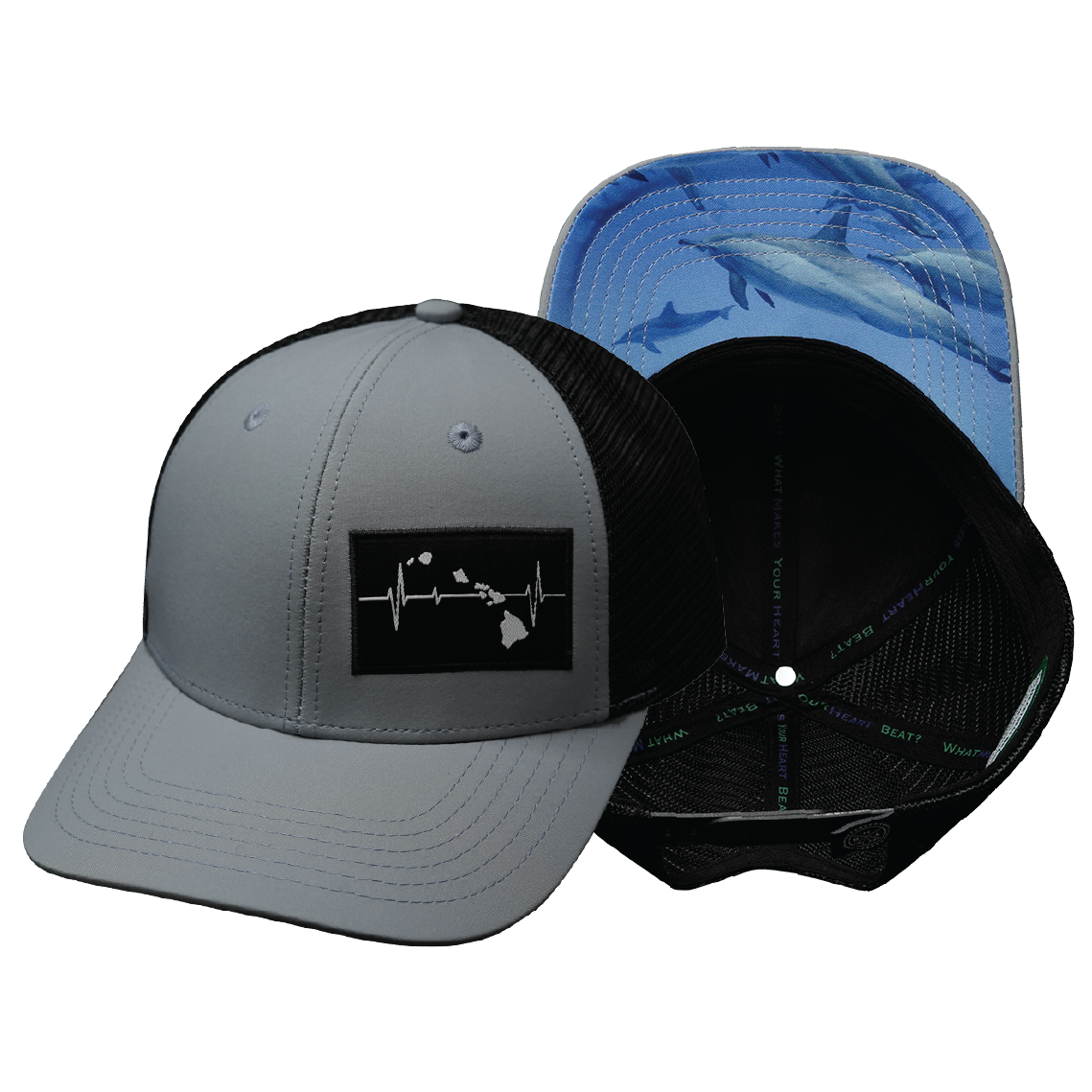 Hawaii - 6 Panel - Ice Blue / Black (Unisex)