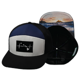 Hawaii - 7 Panel - Black / White / Navy (Unisex)