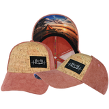Camping - 6 Panel - Shallow Fit - Cork - Corduroy - Peach - Fabric Back (Unisex)