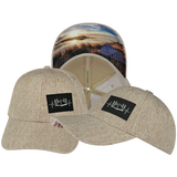Camping - 6 Panel - Shallow Fit - Tan Hemp - Fabric Back (Unisex)