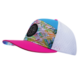 THB - 7 Panel - Candy Land - Neon Pink / Neon Blue / White - Laser Mesh (Unisex)