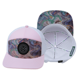 THB - 7 Panel - Mosaic Curves - Light Pink / White (Unisex)