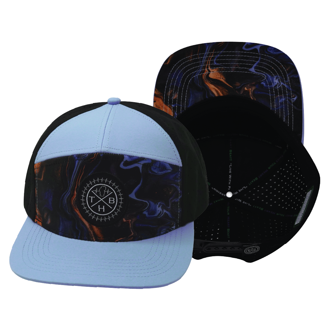 **YOUTH** THB  - 7 Panel - Midnight Mirage - Baby Blue / Black (Unisex)