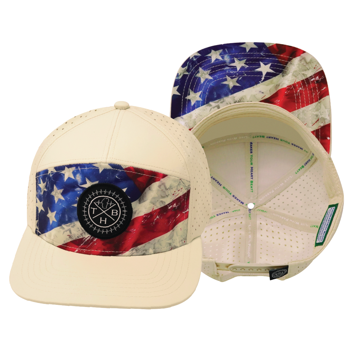 **YOUTH** THB  - 7 Panel - Rugged Flag - Cream (Unisex)