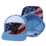 **YOUTH** THB  - 7 Panel - Rugged Flag - Baby Blue / White (Unisex)