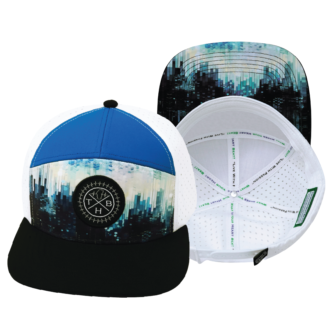 THB - 7 Panel - City Drip - Black / Blue / White (Unisex)