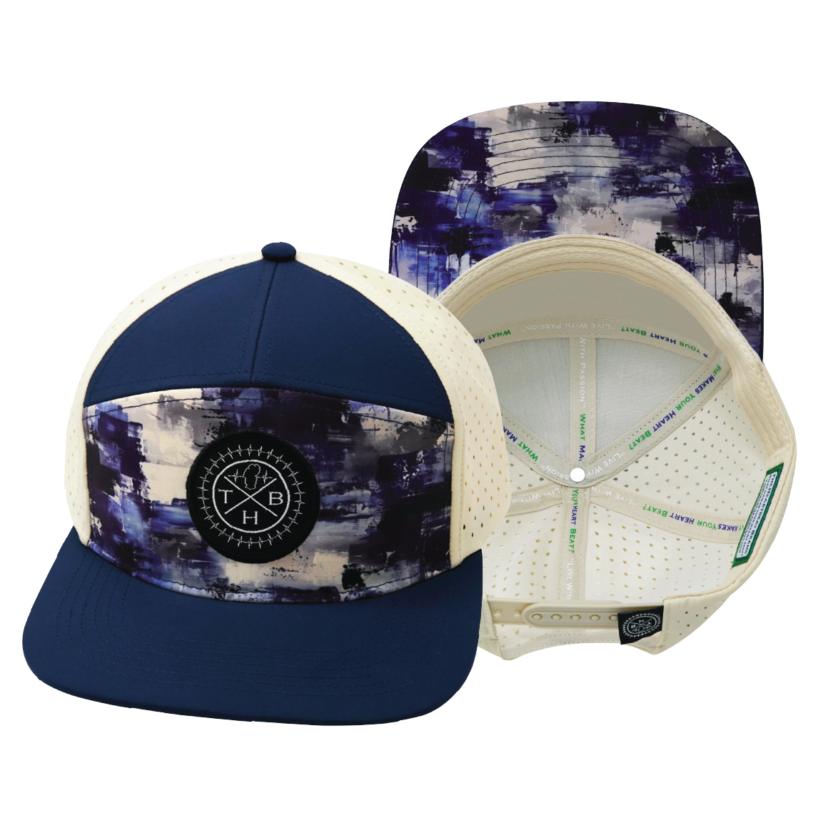 **YOUTH** THB  - 7 Panel - Artist Flow - Navy / Cream (Unisex)