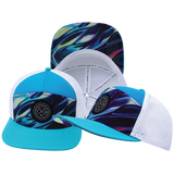 THB - 7 Panel - Molten Dream - Neon Green Blue / Neon Blue / White - Laser Mesh (Unisex)