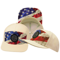 THB - 7 Panel - Rugged Flag - Cream - Laser Mesh (Unisex)