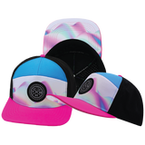 **YOUTH** THB  - 7 Panel - Holograph - Neon Pink / Neon Blue / Black - Laser Mesh (Unisex)