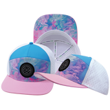 THB - 7 Panel - Cotton Candy - Pink / Neon Blue / White - Laser Mesh (Unisex)