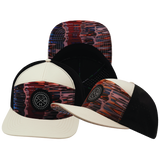 **YOUTH** THB - 7 Panel - Art Deco - Cream / Black - Laser Mesh (Unisex)