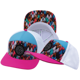 THB - 7 Panel - Neon Peaks - Neon Pink / Neon Green Blue / White - Laser Mesh (Unisex)