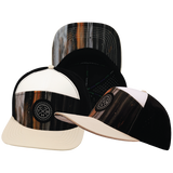 **YOUTH** THB  - 7 Panel - Mystic Tree - Cream / White / Black - Laser Mesh (Unisex)