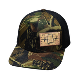 Alabama - 6 Panel - Tan Tree Camo / Black - Laser Mesh (Unisex)
