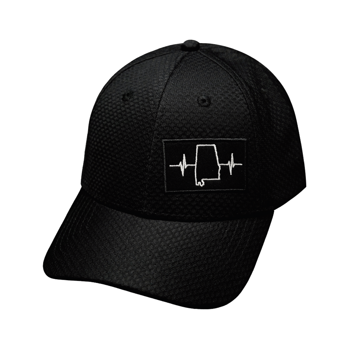 Alabama - 6 Panel -  AirMesh - Athletic Fit - Black - Fabric Back(Unisex)