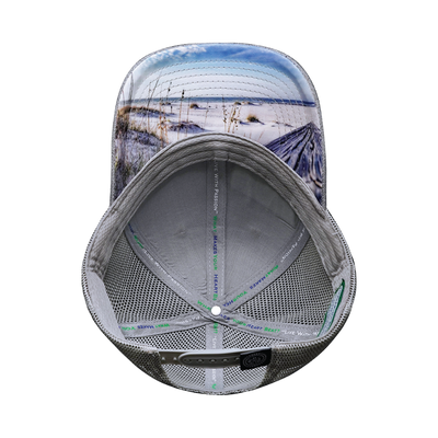 Alabama - 6 Panel - Shallow Fit - Cork - Heather Gray / Gray - Trucker Mesh (Unisex)