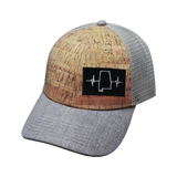 Alabama - 6 Panel - Shallow Fit - Cork - Heather Gray / Gray - Trucker Mesh (Unisex)