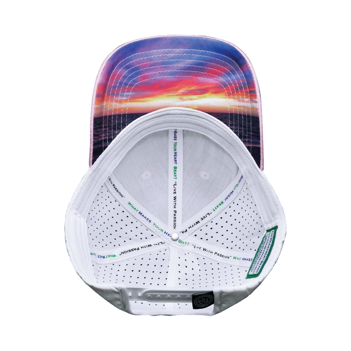 Alabama - 6 Panel - Shallow Fit - Pony Tail - Pink / White - Laser Mesh (Unisex)