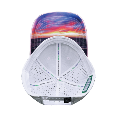 Alabama - 6 Panel - Shallow Fit - Pony Tail - Pink / White - Laser Mesh (Unisex)