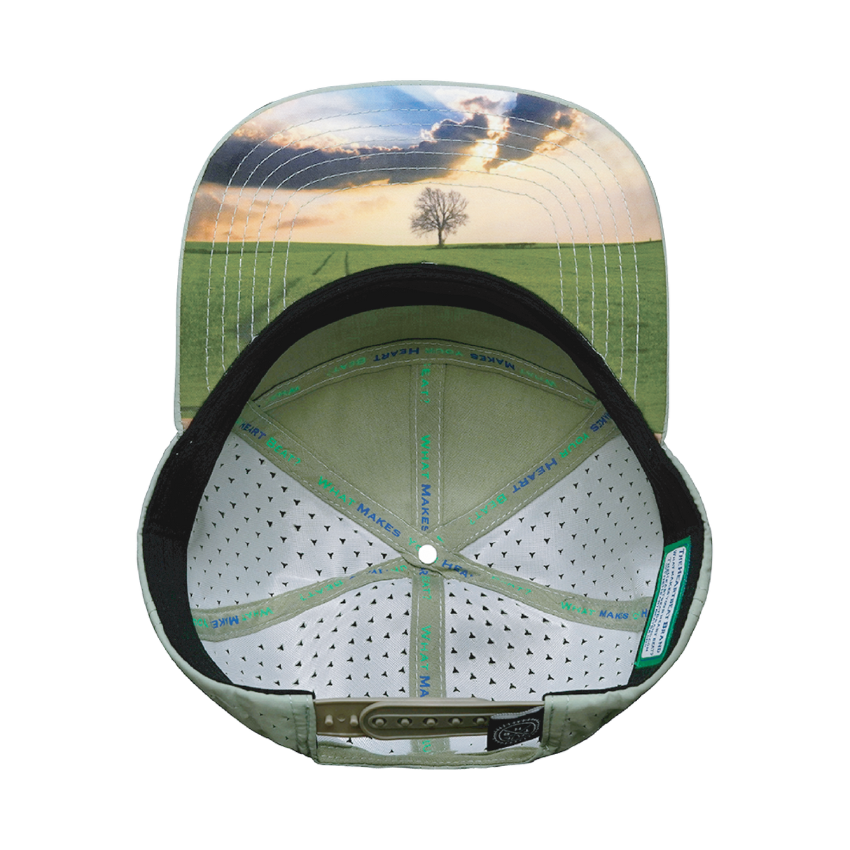 Alabama - 7 Panel - Sage / Cream - Laser Mesh (Unisex)