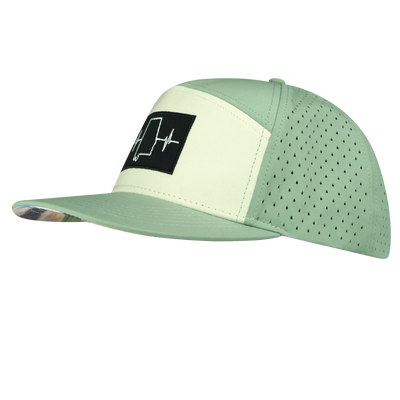 Alabama - 7 Panel - Sage / Cream - Laser Mesh (Unisex)