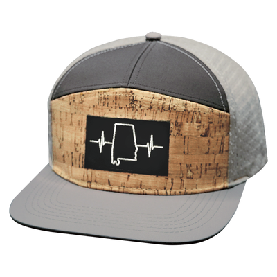Alabama - 7 Panel - Cork - Gray / Charcoal - Jersey Mesh (Unisex)