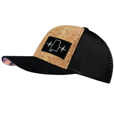 Alabama - 6 Panel - Cork - Black - Trucker Mesh (Unisex)