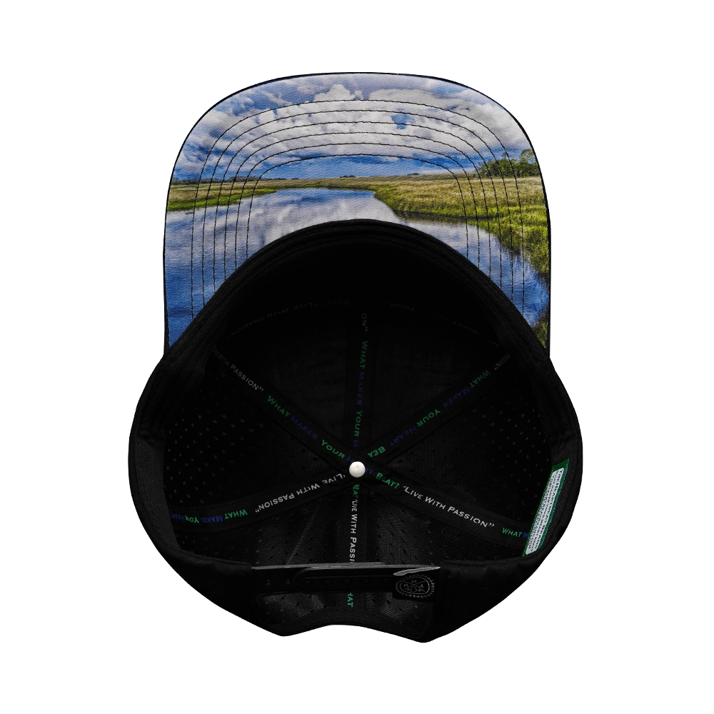 Alabama - 7 Panel - Navy Camo / Black- Laser Mesh  (Unisex)