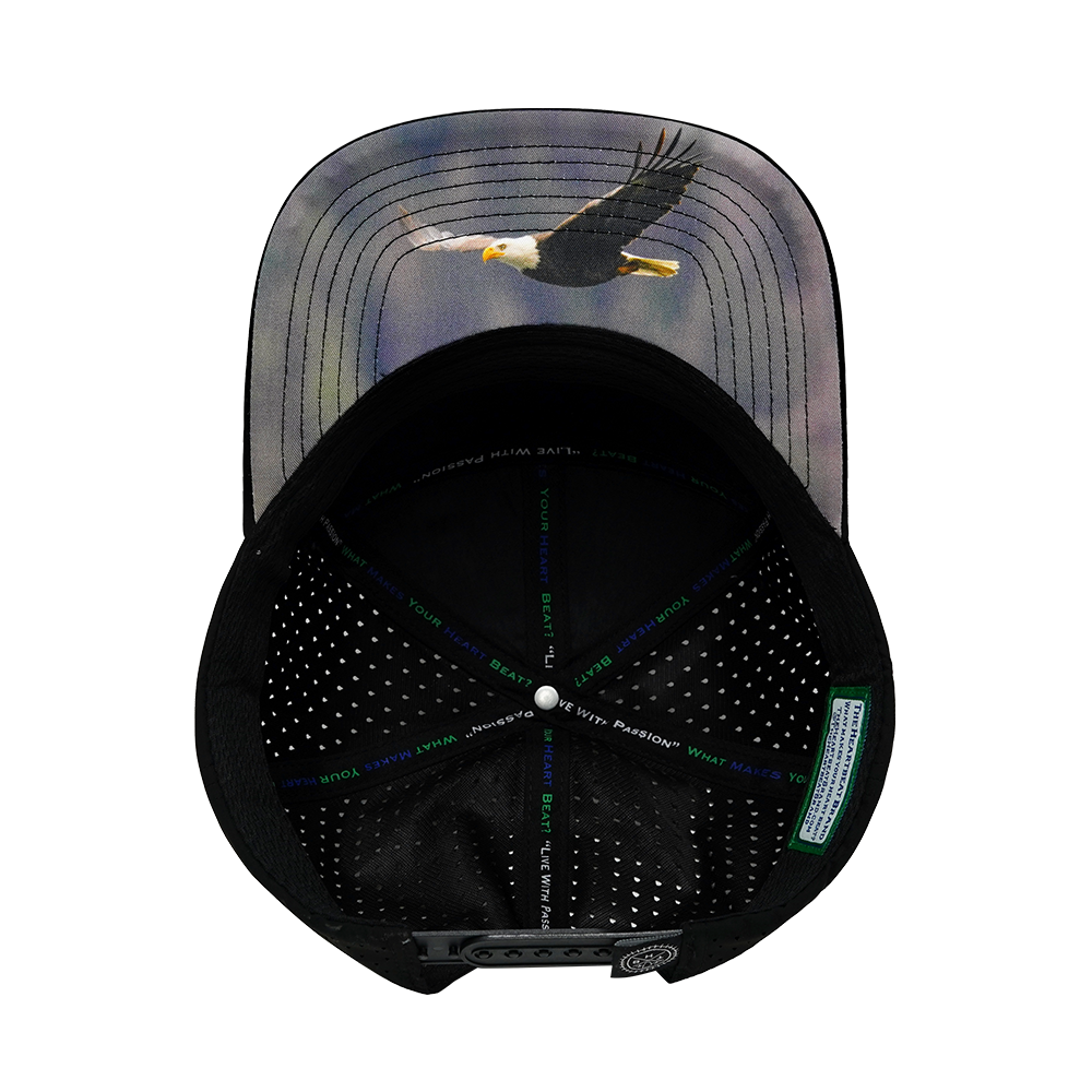 Alaska - 7 Panel - Black / Gray / Charcoal - Laser Mesh (Unisex)