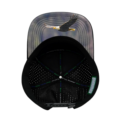 Alaska - 7 Panel - Black / Gray / Charcoal - Laser Mesh (Unisex)