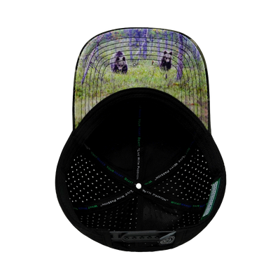 Alaska - 6 Panel - Shallow Fit - Pony Tail - Camo / Black - Laser Mesh (Unisex)
