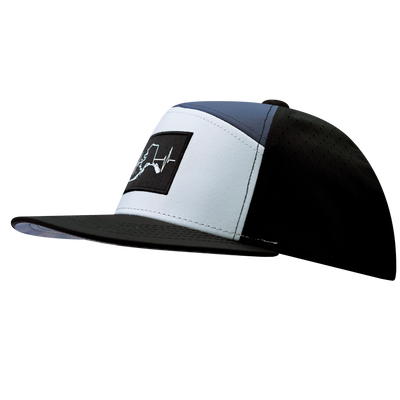 Alaska - 7 Panel - Black / Gray / Charcoal - Laser Mesh (Unisex)