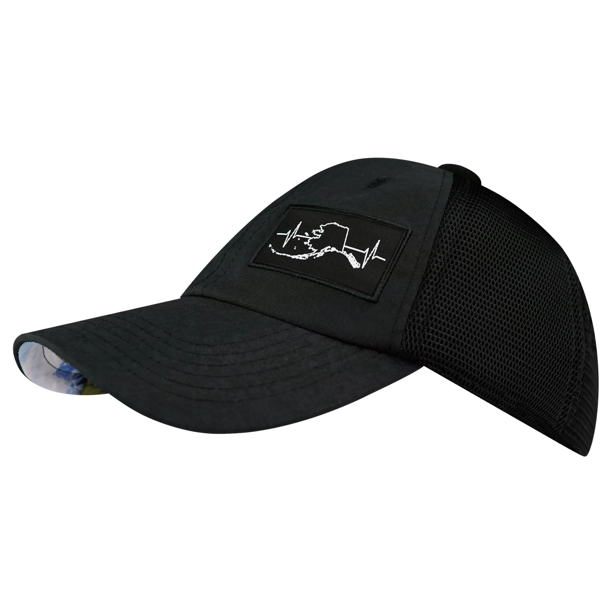 Alaska - 6 Panel - Unstructured - Black - Soft Trucker Mesh (Unisex)