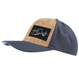 Alaska - 6 Panel - Cork - Charcoal - Laser Mesh (Unisex)