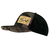 Alaska - 6 Panel - Tan Camo / Black - Laser Mesh (Unisex)