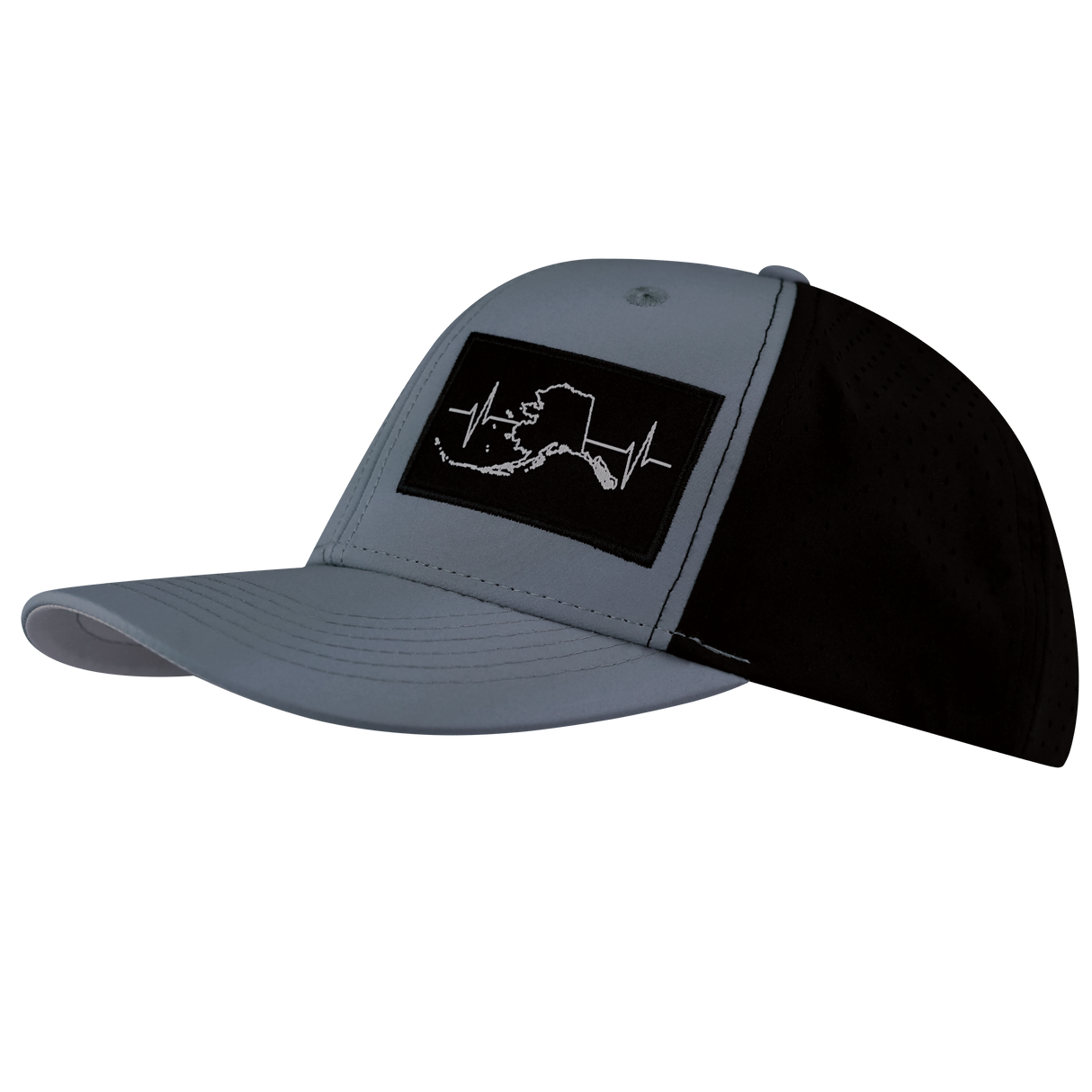 Alaska - 6 Panel - Gray Blue / Black - Laser Mesh (Unisex)
